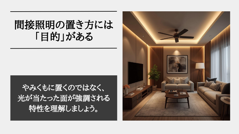 間接照明 置き方