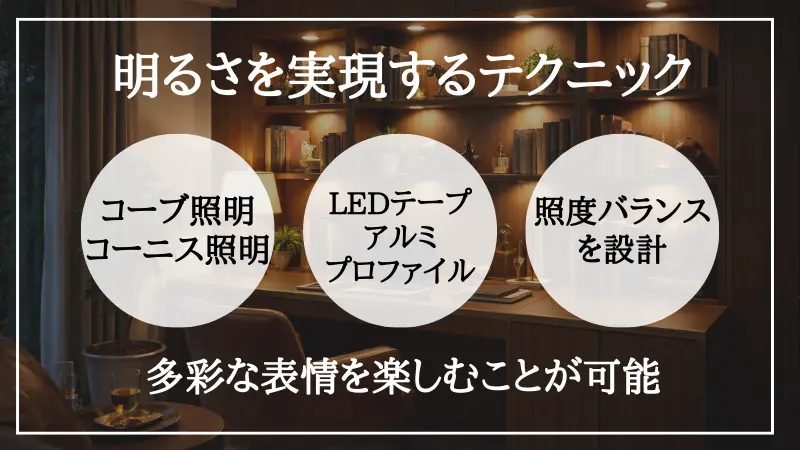 間接照明 明るい