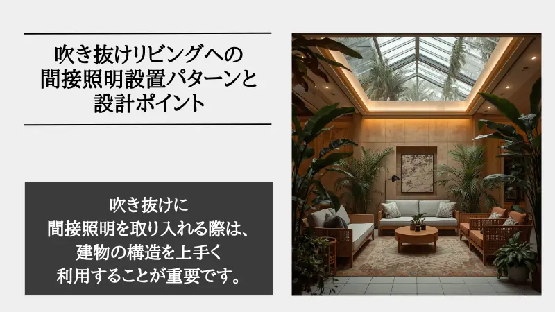 リビング 吹き抜け 間接照明