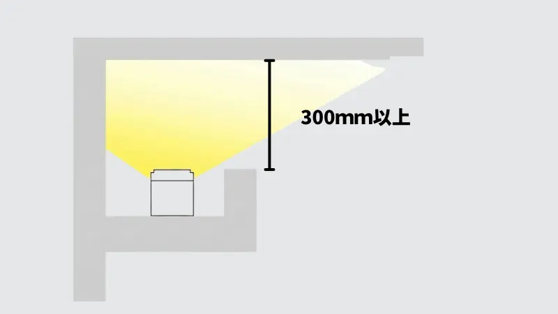 間接照明　明るい