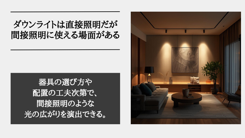 間接照明 ダウンライト