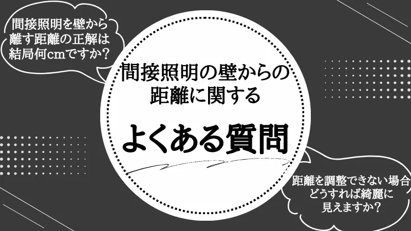 間接照明 壁からの距離