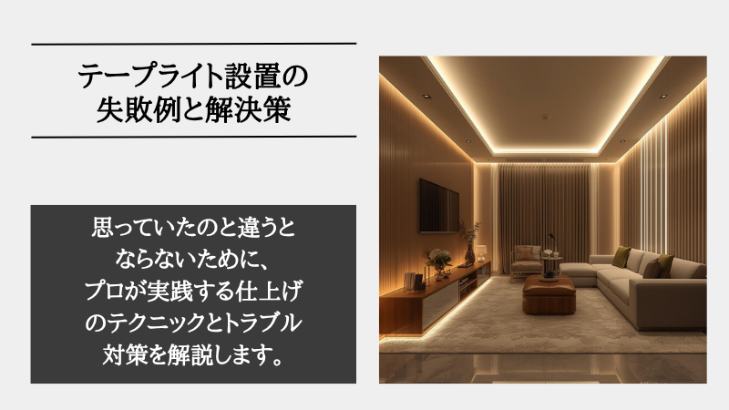 間接照明 テープ