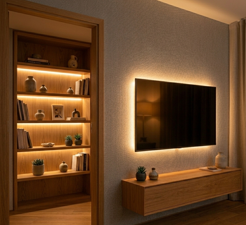 間接照明 テレビ