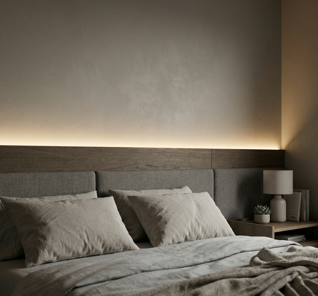 寝室 間接照明 壁