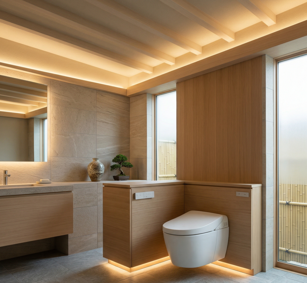 間接照明 トイレ