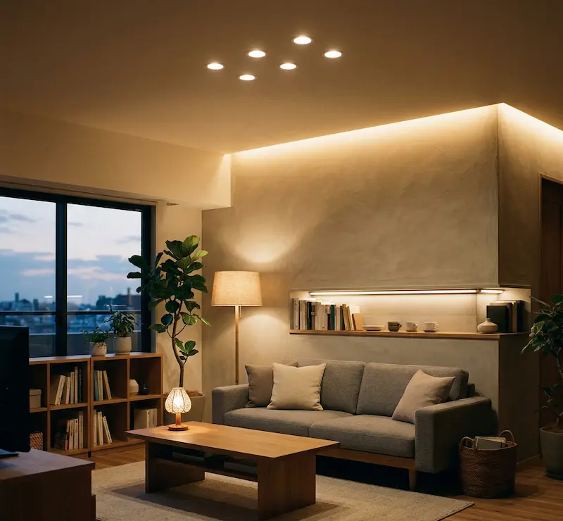 間接照明 クリップ