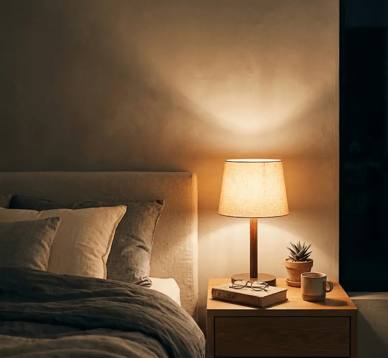 間接照明 寝る前