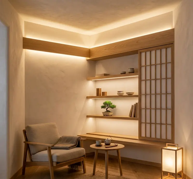 間接照明 木製