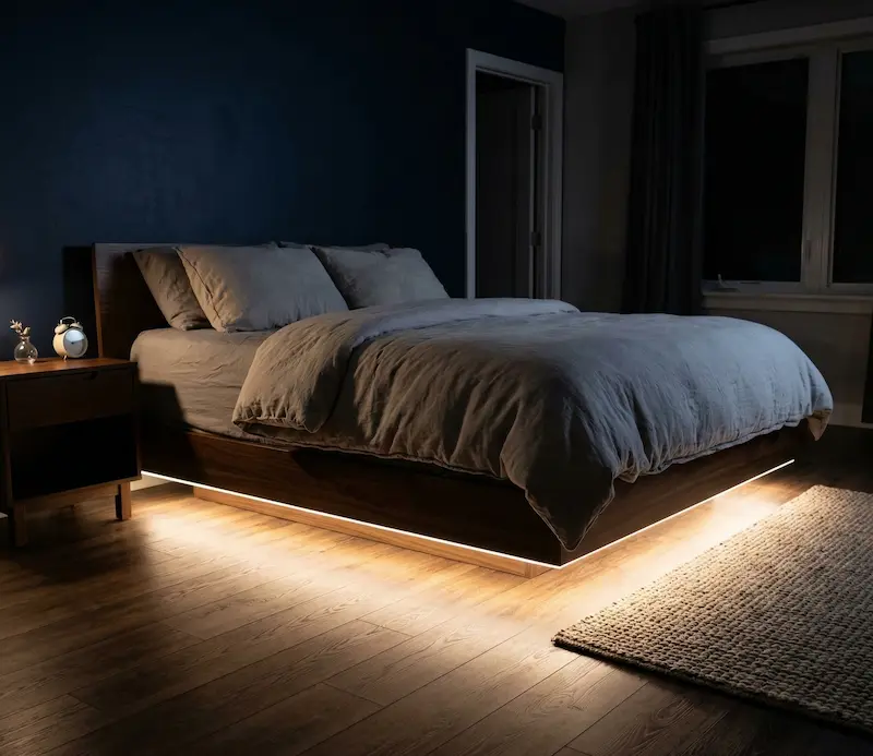 寝室 間接照明 壁