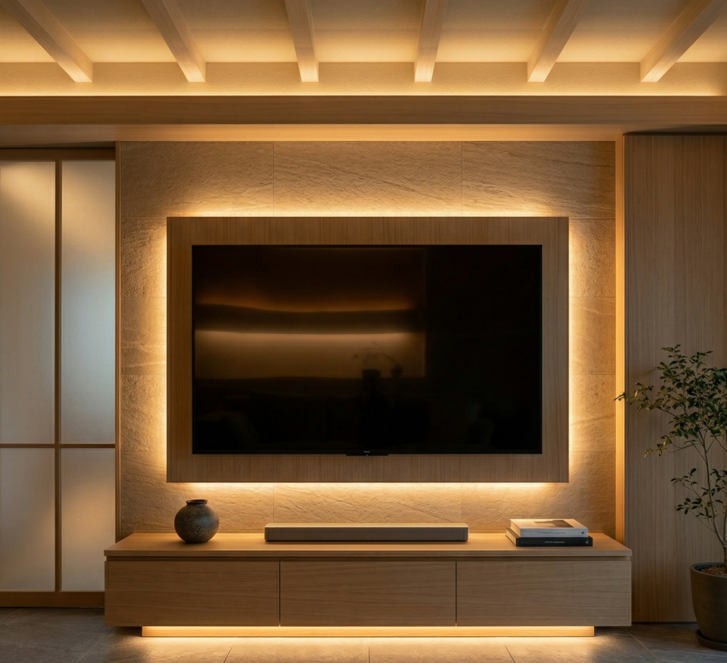 間接照明 テレビ