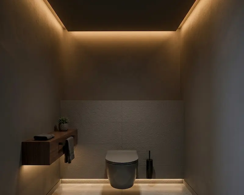 間接照明 トイレ