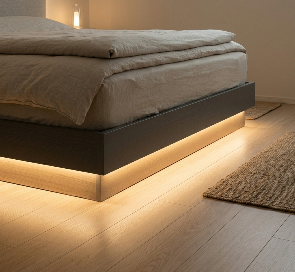 間接照明 ベッド