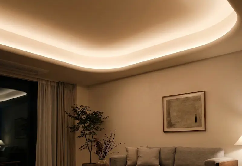 間接照明　リビング