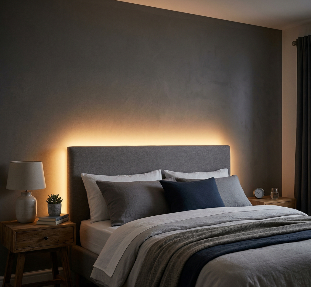 寝室 間接照明 壁