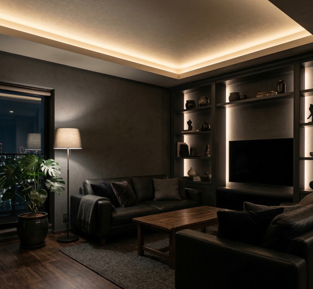 間接照明 明るい