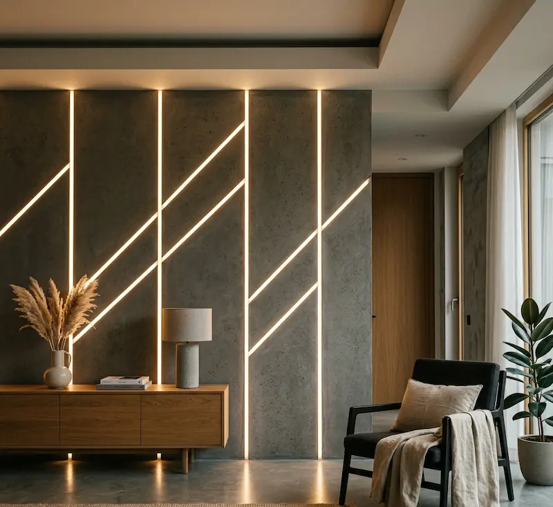 間接照明 壁 テープ