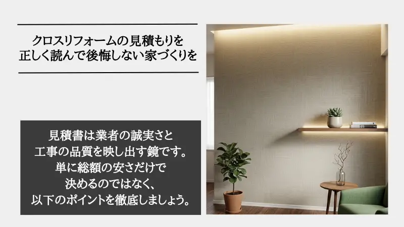 クロス リフォーム 見積もり