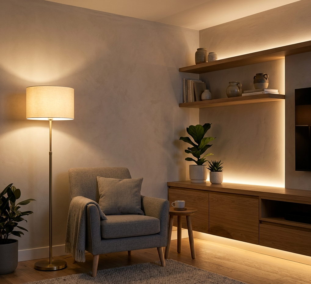 間接照明 リビング 後付け