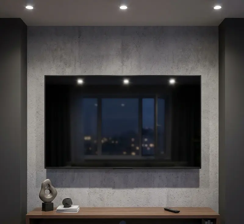 間接照明 リビング テレビ