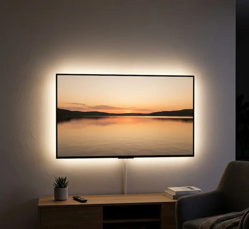 間接照明 リビング テレビ