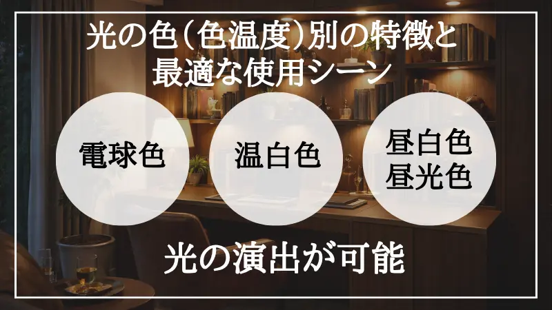 間接照明 色
