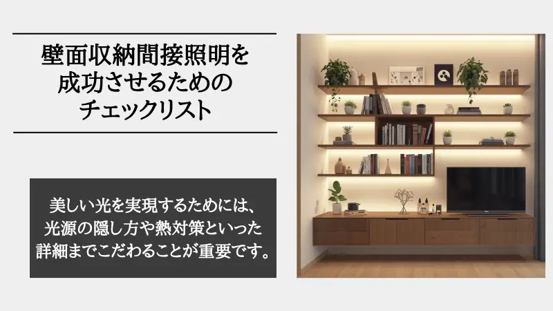 壁面収納 間接照明