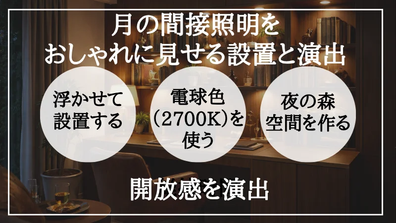 間接照明 月