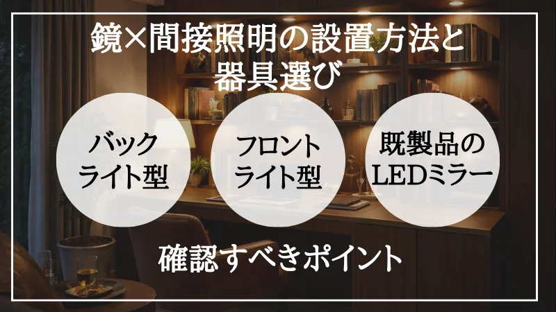 間接照明 鏡