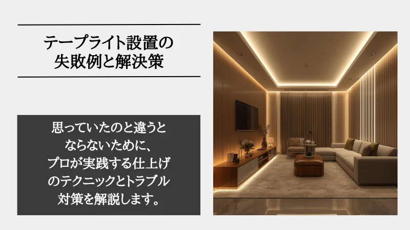 間接照明 テープ
