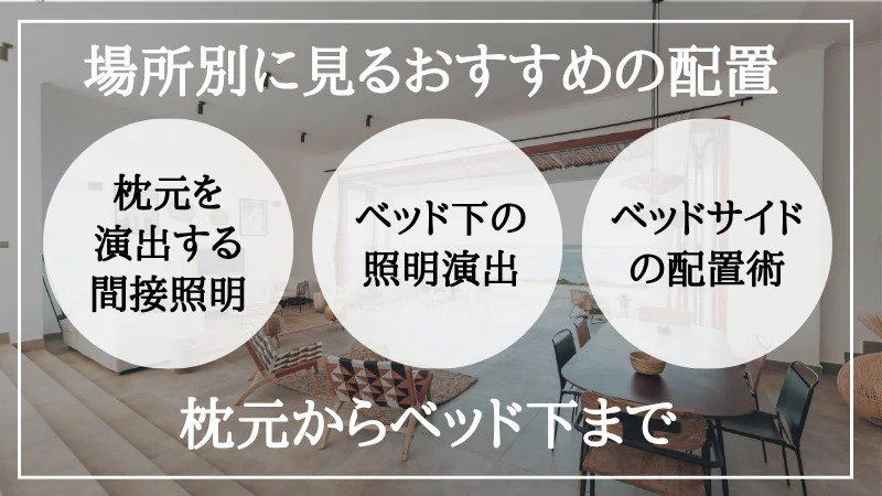 間接照明 ベッド