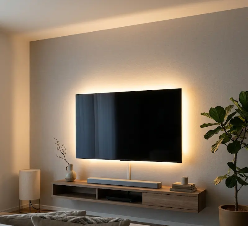 テレビ裏 照明