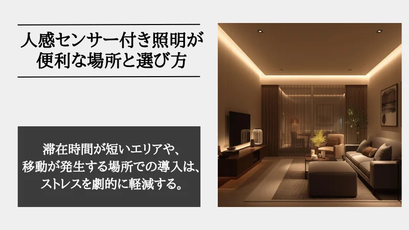 間接照明 人感センサー