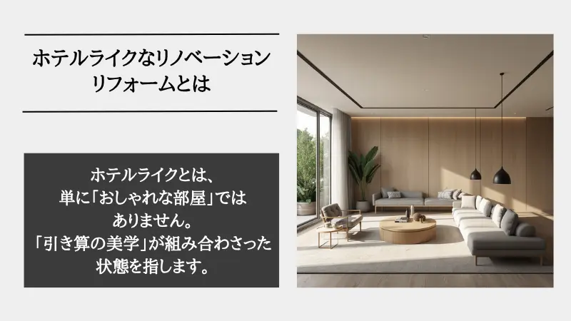 ホテル ライク リノベーション