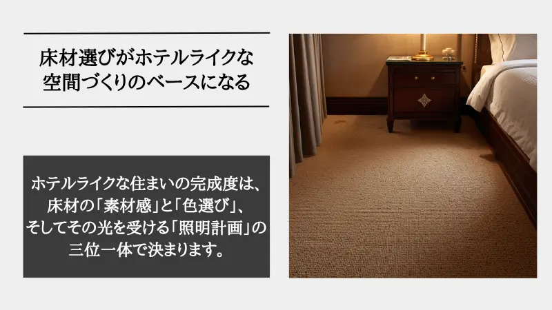 ホテル ライク 床 の 色