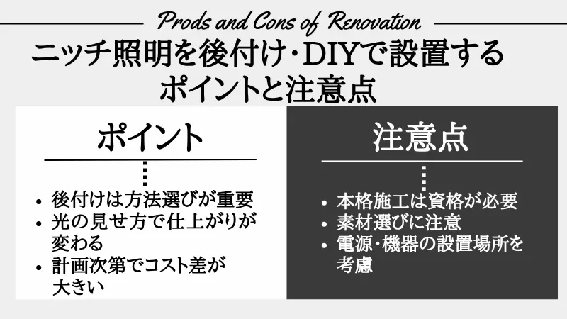 ニッチ照明