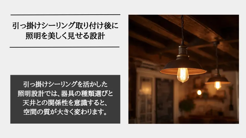 引っ掛けシーリング 取り付け