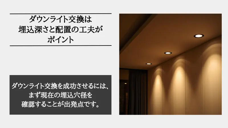 ダウンライト 交換