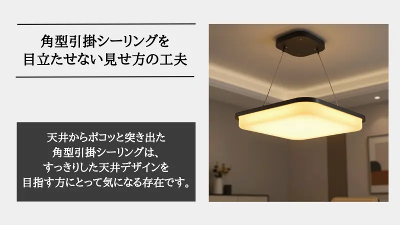 角型引掛シーリング