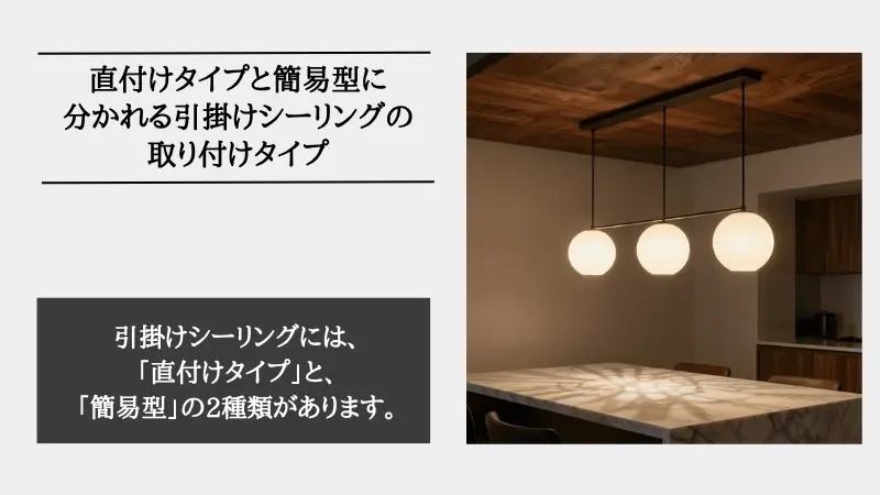 引掛けシーリング
