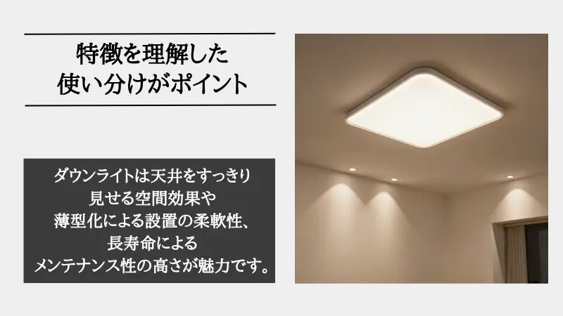 ダウンライト シーリングライト